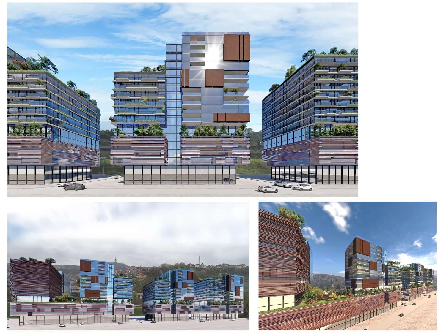 Render kompleksa Green City u Pofalićima